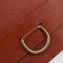 LOUIS VUITTON Epi Jena Clutch Bag Brown M52723 LV Auth 184698-17