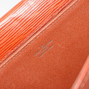 LOUIS VUITTON Epi Jena Clutch Bag Brown M52723 LV Auth 184698-9