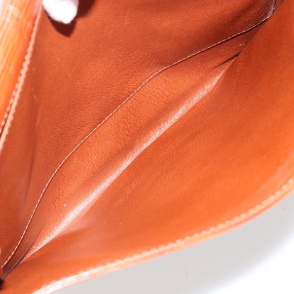 LOUIS VUITTON Epi Jena Clutch Bag Brown M52723 LV Auth 184698