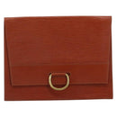 LOUIS VUITTON Epi Jena Clutch Bag Brown M52723 LV Auth 184698-13