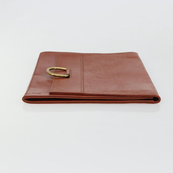 LOUIS VUITTON Epi Jena Clutch Bag Brown M52723 LV Auth 184698