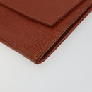 LOUIS VUITTON Epi Jena Clutch Bag Brown M52723 LV Auth 184698-7