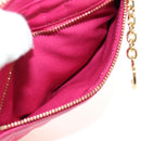 CELINE Shoulder Bag Leather Pink Gold Auth 184700V-18