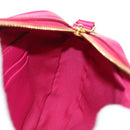CELINE Shoulder Bag Leather Pink Gold Auth 184700V-22