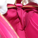CELINE Shoulder Bag Leather Pink Gold Auth 184700V-23