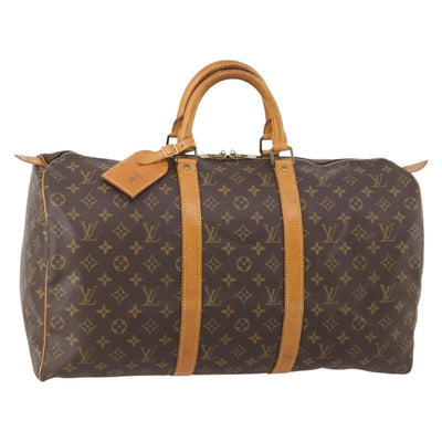 LOUIS VUITTON Monogram Keepall 50 Boston Bag M41426 LV Auth 184701A