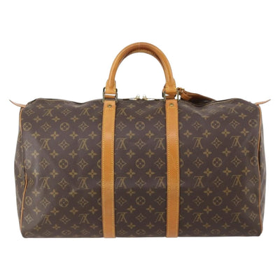 LOUIS VUITTON Monogram Keepall 50 Boston Bag M41426 LV Auth 184701A - 0