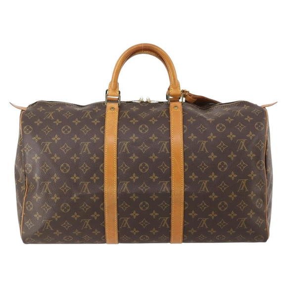 LOUIS VUITTON Monogram Keepall 50 Boston Bag M41426 LV Auth 184701A