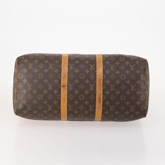 LOUIS VUITTON Monogram Keepall 50 Boston Bag M41426 LV Auth 184701A
