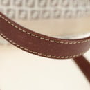 FENDI Zucchino Canvas Tote Bag White Gold Auth 184707V-9