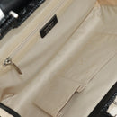 Salvatore Ferragamo Gancini Hand Bag Rattan Black Silver Auth 184711V-20