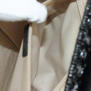Salvatore Ferragamo Gancini Hand Bag Rattan Black Silver Auth 184711V-26