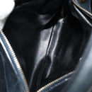 Salvatore Ferragamo Shoulder Bag Leather 2way Navy Gold Auth 184712-17