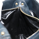 Salvatore Ferragamo Shoulder Bag Leather 2way Navy Gold Auth 184712-19