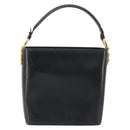 Salvatore Ferragamo Shoulder Bag Leather 2way Navy Gold Auth 184712-3