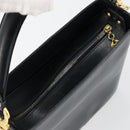 Salvatore Ferragamo Shoulder Bag Leather 2way Navy Gold Auth 184712-6