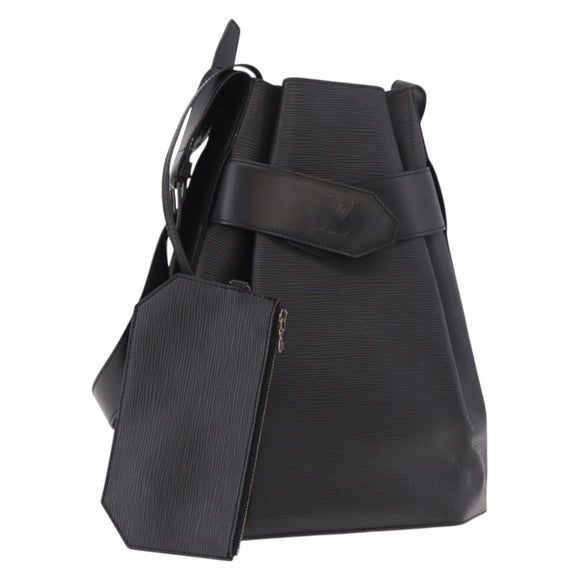 LOUIS VUITTON Epi Sac Depaule GM Schoudertas Zwart M80155 LV Auth 184715
