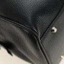 Christian Dior Boston Bag Leather Black Silver Auth 184720SAM-8