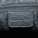 Christian Dior Boston Bag Leather Black Silver Auth 184720SAM-21