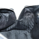 Christian Dior Boston Bag Leather Black Silver Auth 184720SAM-23