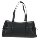 Christian Dior Boston Bag Leather Black Silver Auth 184720SAM-2