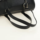 Christian Dior Boston Bag Leather Black Silver Auth 184720SAM-7