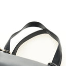 Christian Dior Boston Bag Leather Black Silver Auth 184720SAM-14