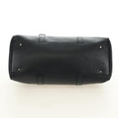 Christian Dior Boston Bag Leather Black Silver Auth 184720SAM-5
