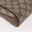 GUCCI GG Supreme Web Sherry Line Bag PVC Beige Gold 89 02 018 Auth 184723-10