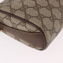 GUCCI GG Supreme Web Sherry Line Bag PVC Beige Gold 89 02 018 Auth 184723-12