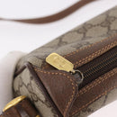 GUCCI GG Supreme Web Sherry Line Bag PVC Beige Gold 89 02 018 Auth 184723-15