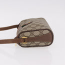 GUCCI GG Supreme Web Sherry Line Bag PVC Beige Gold 89 02 018 Auth 184723-5