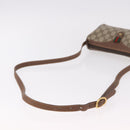 GUCCI GG Supreme Web Sherry Line Bag PVC Beige Gold 89 02 018 Auth 184723-7
