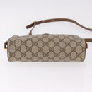 GUCCI GG Supreme Web Sherry Line Bag PVC Beige Gold 89 02 018 Auth 184723-9