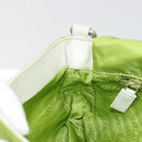 PRADA Shoulder Bag Nylon Green Silver Auth 184724A-20