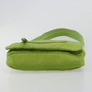 PRADA Shoulder Bag Nylon Green Silver Auth 184724A-9