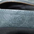 BALENCIAGA The City Hand Bag Leather 2way Gray 115748 Auth 184725SAM-12