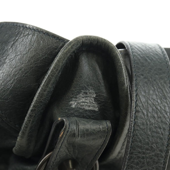 BALENCIAGA The City Hand Bag Leather 2way Gray 115748 Auth 184725SAM