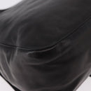 FENDI Mamma Baguette Shoulder Bag Leather Black Silver Auth 184726SAV-12