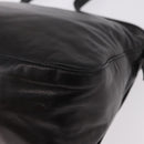 FENDI Mamma Baguette Shoulder Bag Leather Black Silver Auth 184726SAV-13