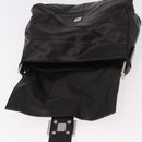 FENDI Mamma Baguette Shoulder Bag Leather Black Silver Auth 184726SAV-17