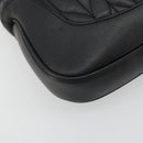 GUCCI Jackie Shoulder Bag Leather Black Gold 001 4015 Auth 184729V-14