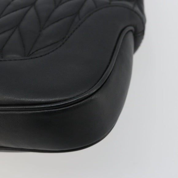 GUCCI Jackie Shoulder Bag Leather Black Gold 001 4015 Auth 184729V