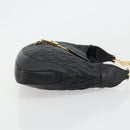 GUCCI Jackie Shoulder Bag Leather Black Gold 001 4015 Auth 184729V-3