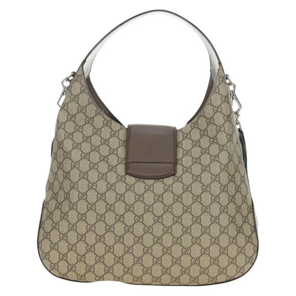 GUCCI GG Supreme Dionysus Web Sherry Line Bag PVC Beige 446687 Auth 184731SAM