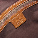 GUCCI GG Canvas Horsebit Shoulder Bag Beige Gold 145826 Auth 184733A-17