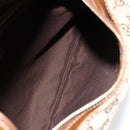 GUCCI GG Canvas Horsebit Shoulder Bag Beige Gold 145826 Auth 184733A-11