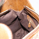 GUCCI GG Canvas Horsebit Shoulder Bag Beige Gold 145826 Auth 184733A-19