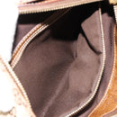GUCCI GG Canvas Horsebit Shoulder Bag Beige Gold 145826 Auth 184733A-21