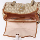 Christian Dior Trotter Canvas Romantic Chain Hand Bag Ivory Silver Auth 184735A-9